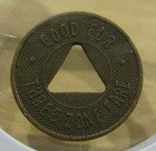 1935 Santa Monica  Ca Municipal Bus Lines Transit Token - California