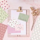 A5 Floral Scrapbook Paper Pad 48 Sheets 200gsm Double Sided Cardstock Pink