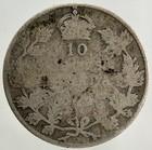 1922 Canada 10 Cents Silver Coin   Collectable Grade