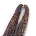 600s Rainbow Shining 28  Silk Hair Tinsel Salon For Feather Hair Extension