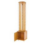 90 Pairs Sunglasses Display Stand 360 Degree Rotation Floor Standing Light Brown