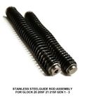 Stainless Steel Recoil Guide Rod With Spring For Glock 20 20sf 21 21sf Gen 1-3 