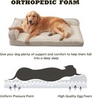 Orthopedic Dog Bed Large Waterproof Washable Pet Sofa Couch Bolster Support