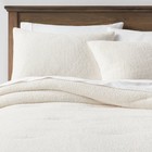 King Cozy Chenille Comforter   Sham Set Cream - Threshold  Oeko-tex Certified