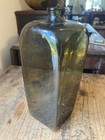 Green Antique 1700 s Hand Blown Case Gin Bottle Open Pontil 18th C