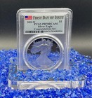 Mint  Proof 2023 W  1 Silver Eagle Pcgs Fdoi Pr70dcam Congratulations Set  rare 
