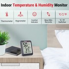 3pc Lcd Digital Indoor Hygrometer Thermometer Temperature Humidity Monitor Tp50w