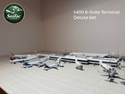 1 400 8-gate Model Airport Terminal Deluxe Set White Jetbridge Version