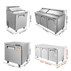 Uimoso 28 48 60 72  Refrigeration Sandwich Salad Prep Table Undercounter Worktop