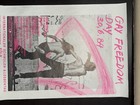 Vintage Poster Rare Gay Freedom Day Cologne Germany 1984 Screen Print On Photo