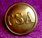 Civil War C s a  Confederate Infantry Full Size Coat Button Non Dug