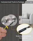 2 Sets Keyed Alike Entry Door Knob   Deadbolt Combo  Satin Nickel