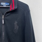 Polo Ralph Lauren Men s Black Full Zip Large Logo Horse Jacket Size L