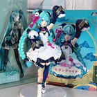 Hatsune Miku Desktop Cute Action Figure 18cm Neko T-shirt Ver  Anime Figurine