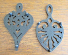 Pair Of Vintage Wilton Cast Iron Painted Trivets Nos