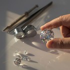 1 03 Ct Round Cut Lab Grown Cvd Diamond Igi Certified D Color Vvs1 Clarity