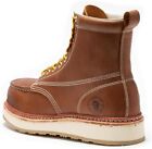 Rockrooster Medium 7   Brown Steel Toe Work Boots For Men Rubber Outsole Eh Shoe