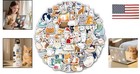 100 Pcs Cute Cat Stickers Pack  Vinyl Waterproof Kawaii Animal Decals For Kid   