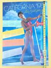 Vintage Poster 20   x28 Budweiser 1987 Calendar California Sailboard