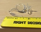 Vintage Clear Blown Glass  Mouse Figurine 1 2    High 2 1 2     Long Free Shipping