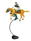 1920s Antique Articulated Race Horse Jockey - Carnival Game French Casino Gaming