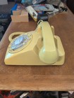 Vintage Yellow Bell Systems 500 Desk Rotary Dial Telephone Western Electric