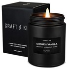 Craft   Kin Premium Smoke   Vanilla Candle   Black Spring Scented Candles For 