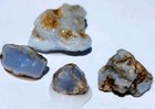 Rare Ellensburg Blue Agate Beautiful Purple High Quality   4pc  Rough  67 Grams 