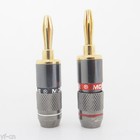 50pairs Monster Gold Plated Speaker Cable Wire 4mm Banana Plug Audio Connector