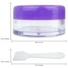 12pcs 10g 10ml Makeup Cream Cosmetic Purple Sample Jar Containers With Spatulas