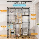 Diy Catio Ideal For 1-3 Cats  Indoor   Outdoor  Detachable Metal Wire Kennel