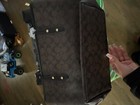 Coach City Tote Signature Leather Tote - Brown black