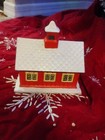 Vintage Byron Molds Ceramic House Christmas Village School House Church 1979
