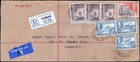 Gold Coast Registered Airmail Kumasi To London Mixed Franking
