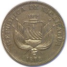 1878 Nicaragua 1 Centavo Km  1