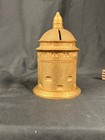 Vintage Swedish Coin Bank Orebro Sparbank Brass Castle Tower Money Box Sweden