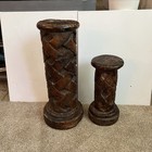 Attila s Decorative Columns Pedestals Display Stands Basketweave Brown Gold   