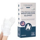 8 Pairs Cotton Moisturizing Gloves For Dry Hands  Overnight Hand Care  Medium