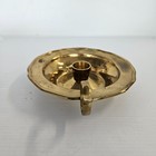 Vintage Brass Candlestick Candle Holder India Finger Loop - 6 75 