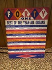 Forty Best Of The Year-all Organs Hansen Sheet Music Piano Vocal Vintage Lot 5