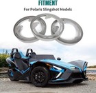 For Polaris Slingshot Wheel Rings Dyi Kit For Led s Raw Aluminum Ring Lights Us