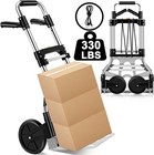 Folding Hand Truck Dolly Cart 330 Lb Portable Moving shopping travel office