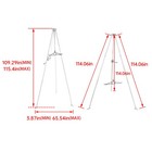 500lbs Deer Game Hoist Tripod Hanger Powder Coated Rack Stand For Goat Skinning