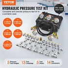 Vevor Hydraulic Pressure Test Kit 5 Gauges 13 Couplings 14 Tee Connectors 5 Hose