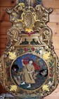 Early French Wallclock Colorfull Comtoise Morbier With Pendulum Mechanism Verge