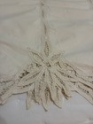 Vintage Battenburg Lace Ivory Curtain Drapery Panels Set Of Four Cotton 30 X 36