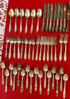 46 Pieces   1847 Rogers Bros Ambassador Intl Silver Silverplate   Felt Wrap
