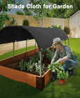 90  Black Sunblock Shade Cloth 20x20  Taped Edge Grommets Uv Resistant Shade Net