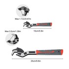 2x Self-locking Plumbing Wrenches Adjustable 9 32  To 1 3 8  Pipe   Nut Tool Kit