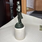 Napoleon Bonaparte   Sculpture In Bronze Xix  Mounted On Solid Marble Base